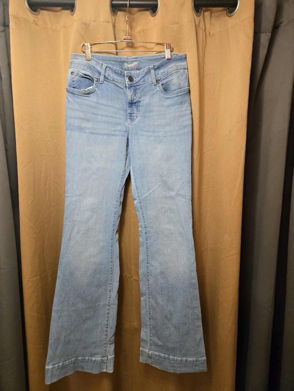 Wranglers Junior Light Wash Flare Jeans 9x36